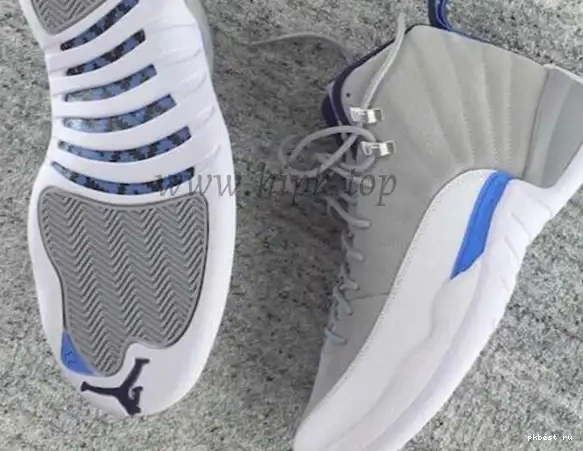 GS Jordan 12 Blue Grey Air Authentic 0311