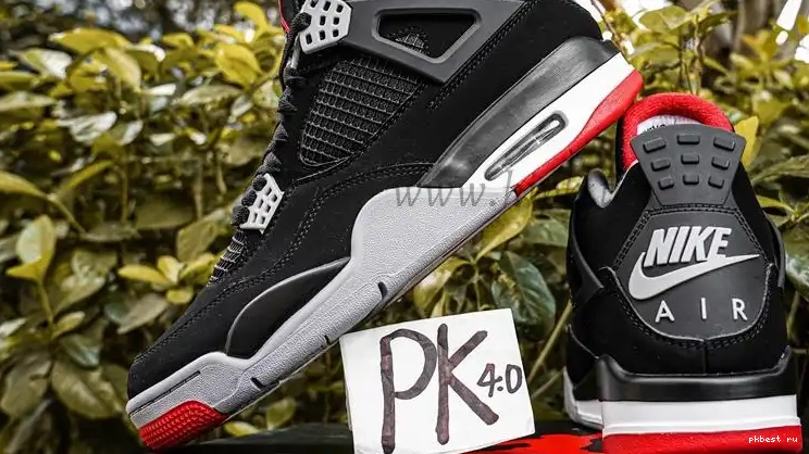 PK READY Retro GOD Bred TO SHIP MATERIALS Jordan RETAIL 4 0309