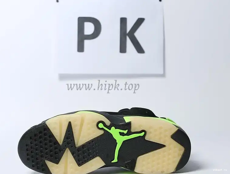 MATERIALS 6 Electric GOD RETAIL Retro Green READY SHIP Jordan TO PK 0310