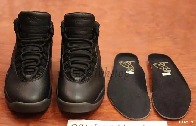 X Ovo Jordan version Authentic black Air best 0309