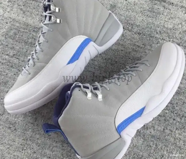 GS Jordan 12 Blue Grey Air Authentic 0311