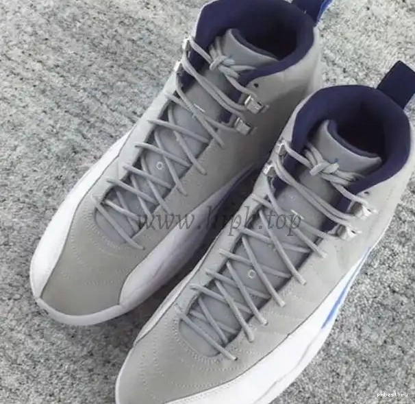 GS Jordan 12 Blue Grey Air Authentic 0311