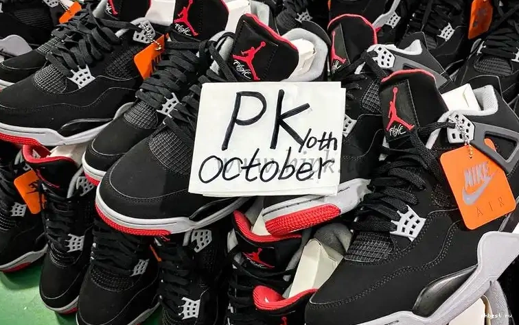 PK READY Retro GOD Bred TO SHIP MATERIALS Jordan RETAIL 4 0309