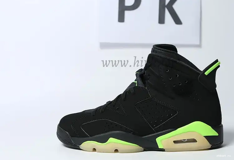 MATERIALS 6 Electric GOD RETAIL Retro Green READY SHIP Jordan TO PK 0310