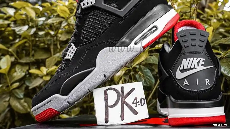 PK READY Retro GOD Bred TO SHIP MATERIALS Jordan RETAIL 4 0309