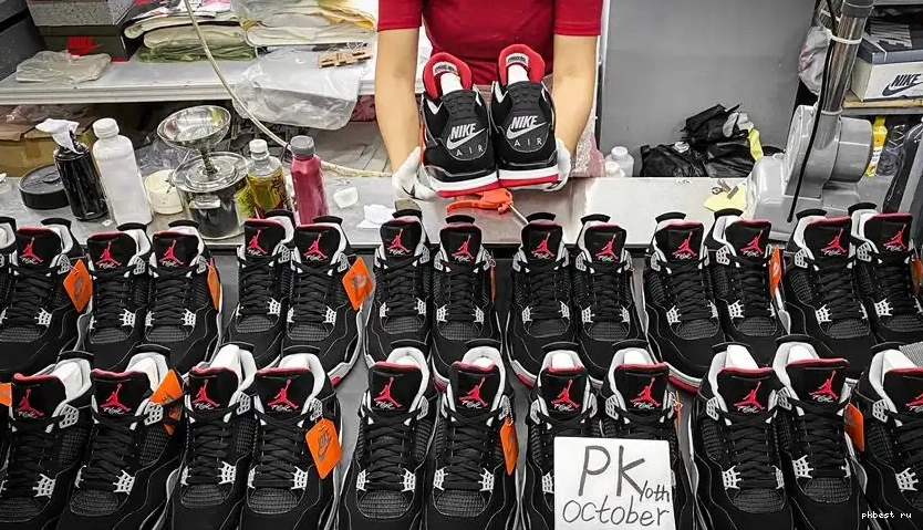 PK READY Retro GOD Bred TO SHIP MATERIALS Jordan RETAIL 4 0309