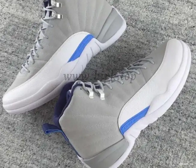 GS Jordan 12 Blue Grey Air Authentic 0311