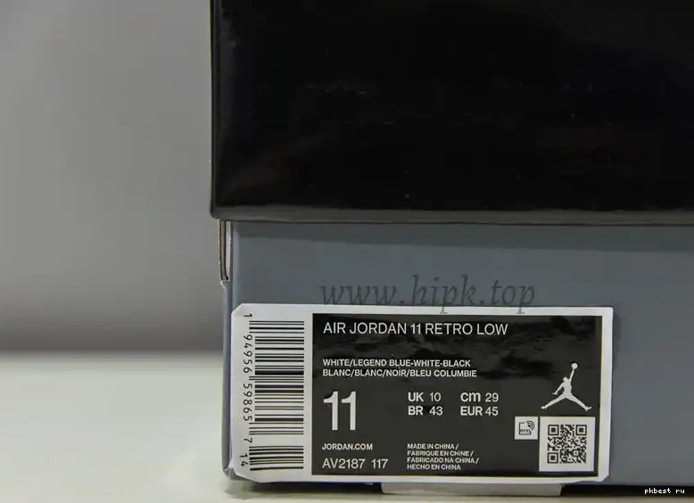 Air Low Columbia Jordan Authentic 11 0318